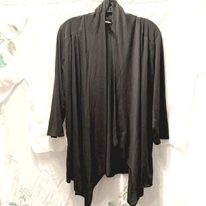 SAY ANYTHING POLY/RAYON OPEN FRONT TOP SZ 1X